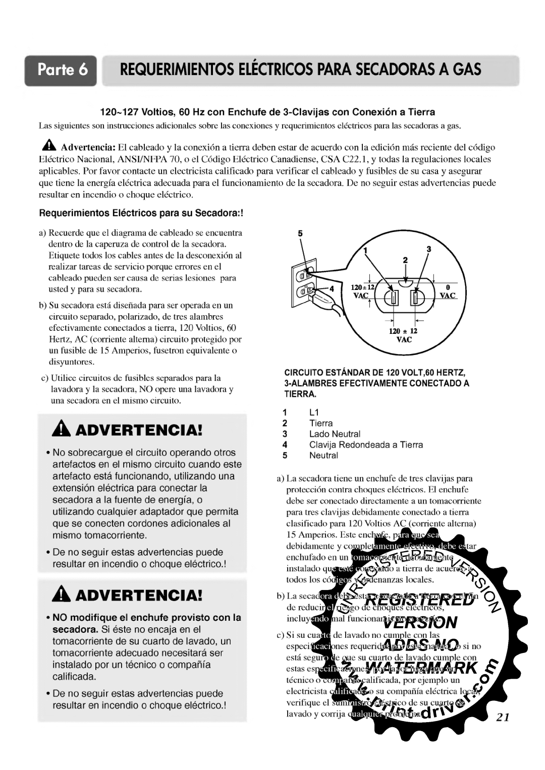 LG Electronics TD-V12246E, TD-V12240G, TD-V12246G, TD-V12240E manual 