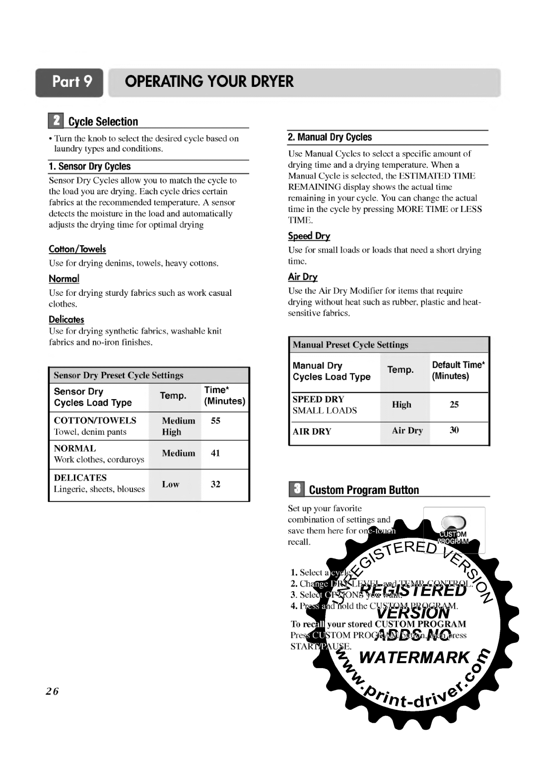 LG Electronics TD-V12246G, TD-V12240G, TD-V12246E, TD-V12240E manual 