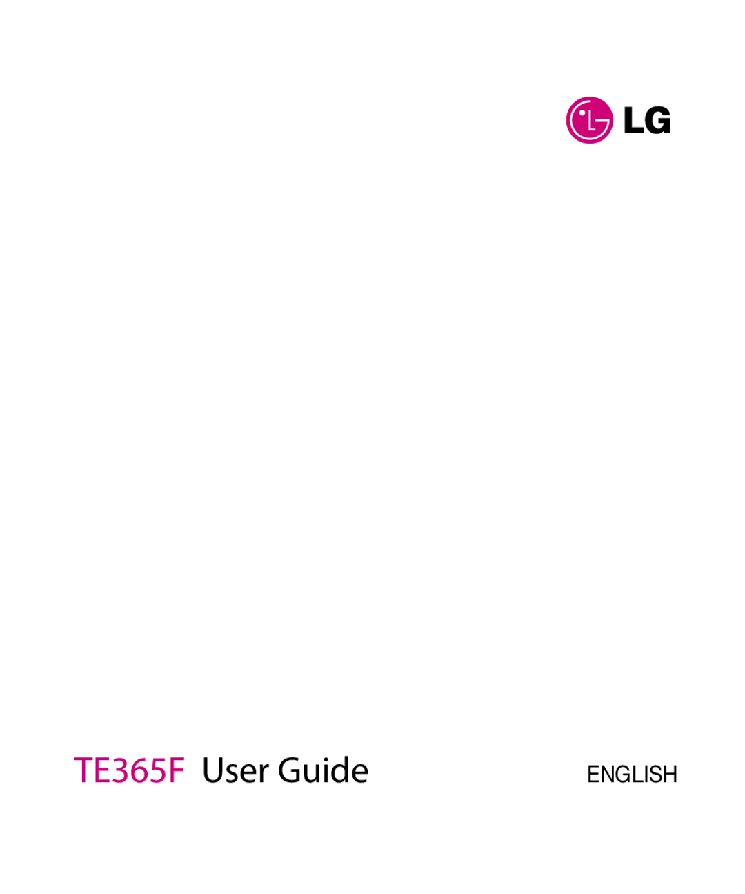 LG Electronics manual TE365F User Guide 