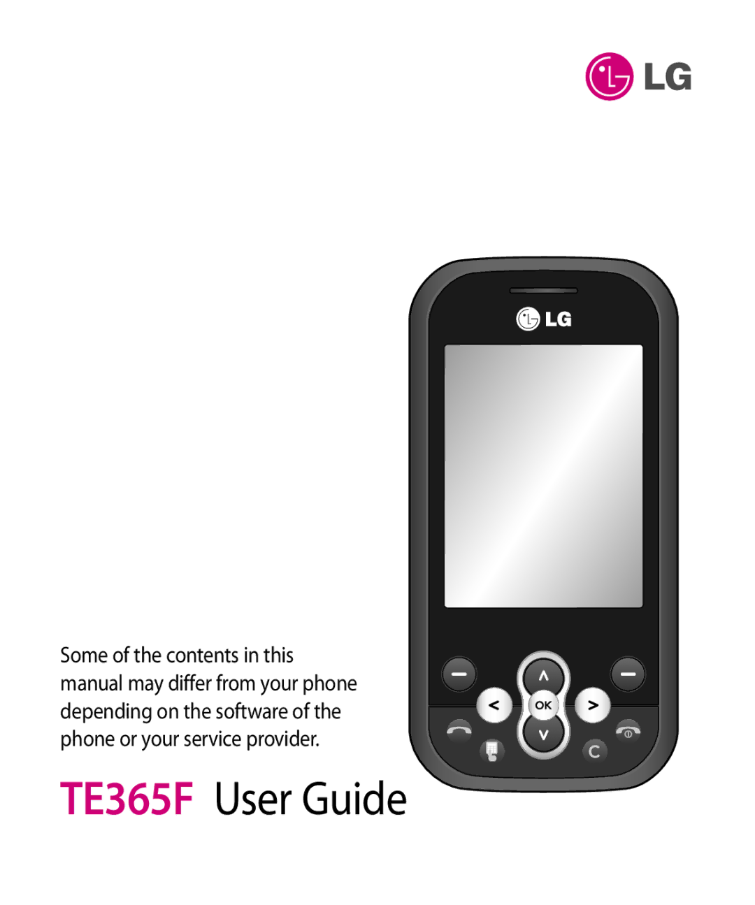 LG Electronics manual TE365F User Guide 