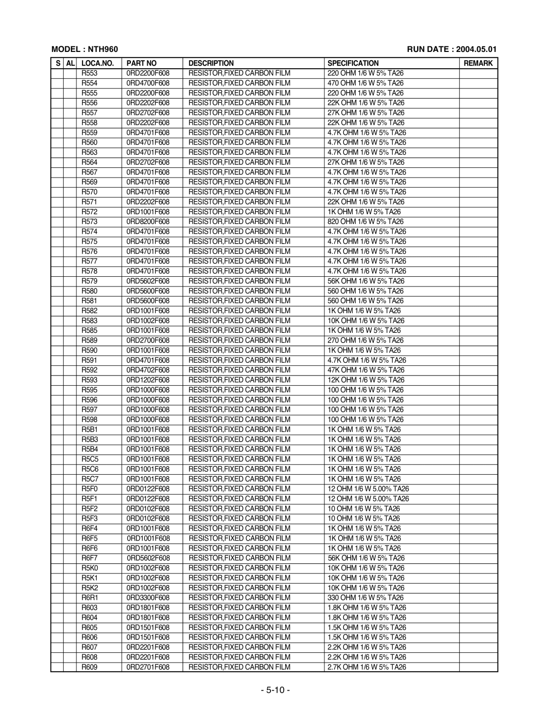 LG Electronics TL-AT130M service manual R553 0RD2200F608 