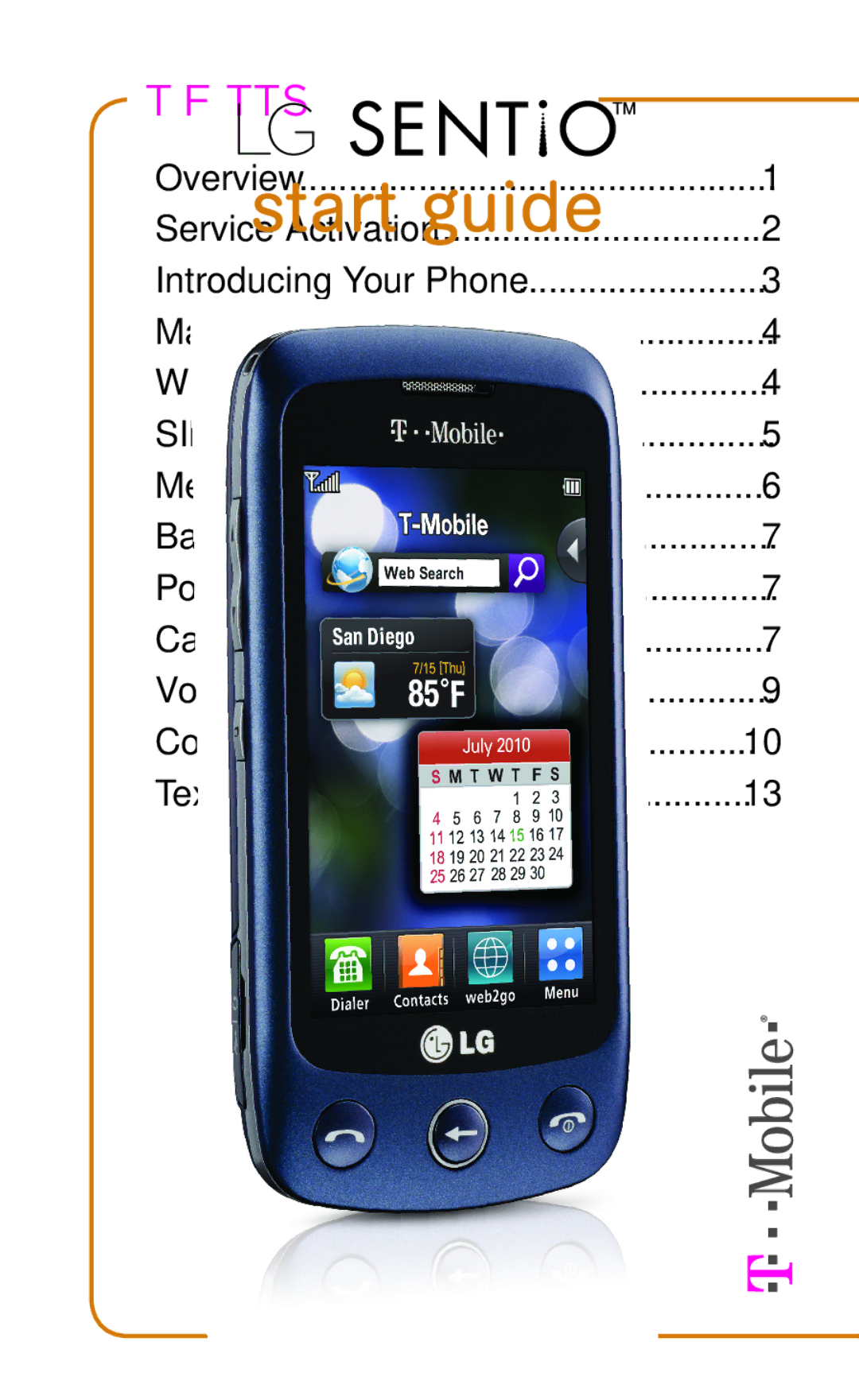 LG Electronics TM1690 manual Table of Contents 