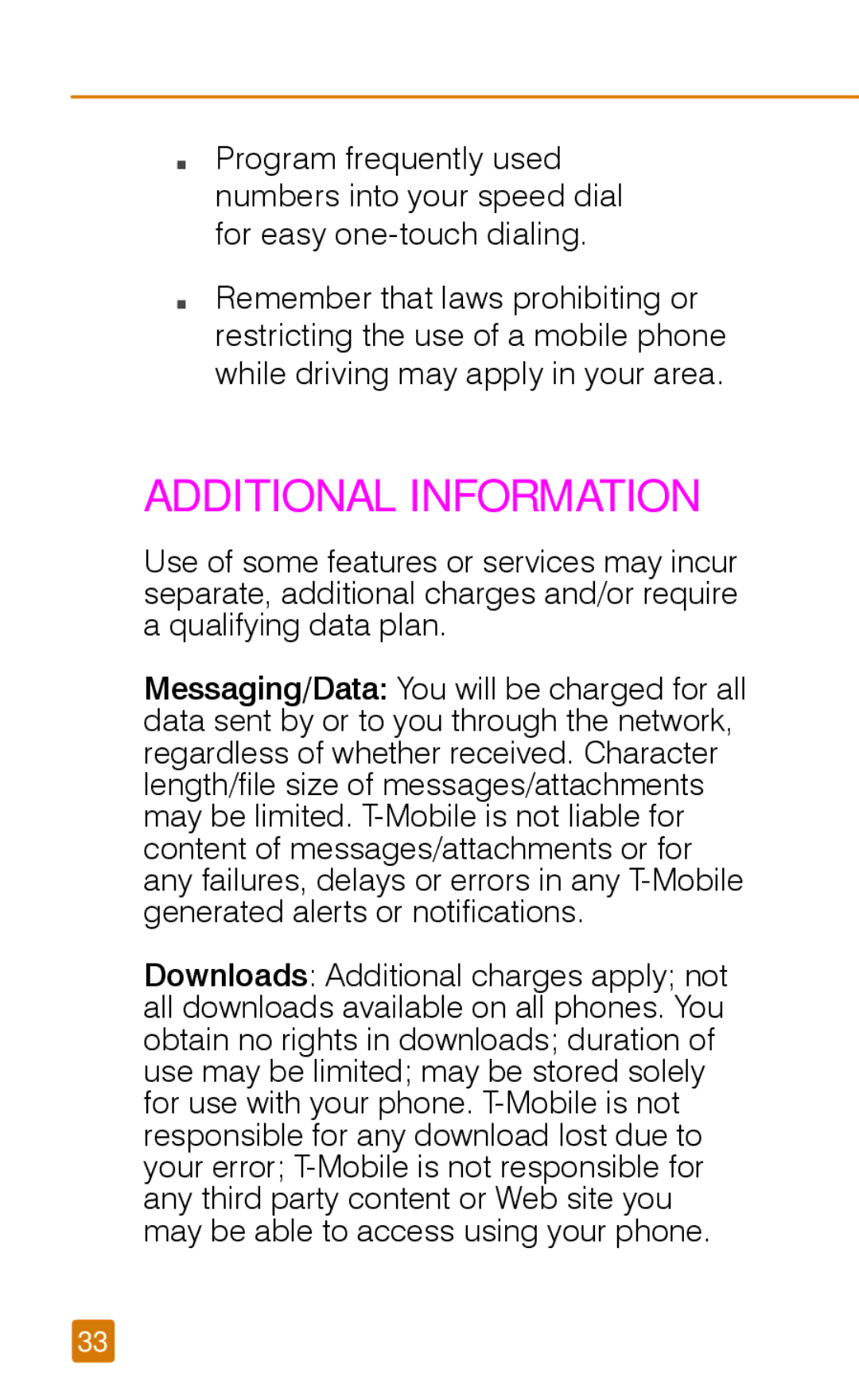 LG Electronics TM1690 manual Additional Information 