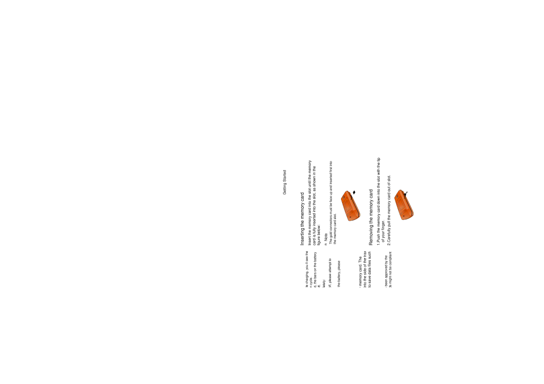 LG Electronics Trax manual Memory card slot, Inserting the memory card, Removing the memory card 