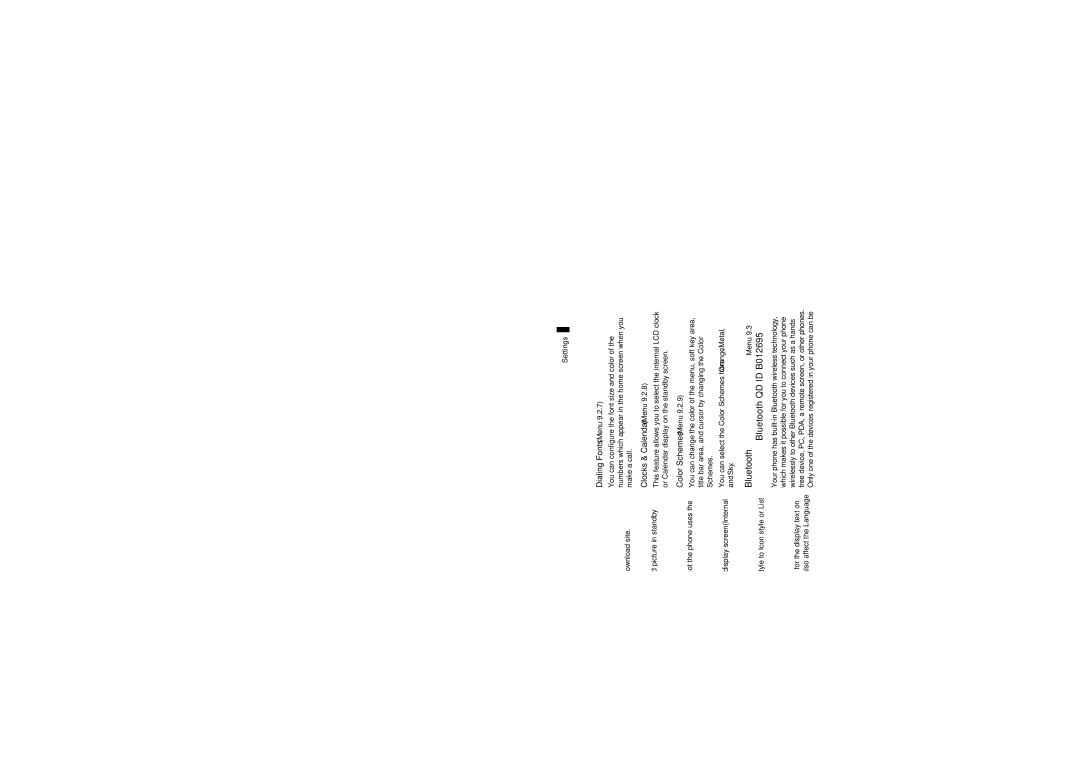 LG Electronics Trax manual Display, Bluetooth QD ID B012695 