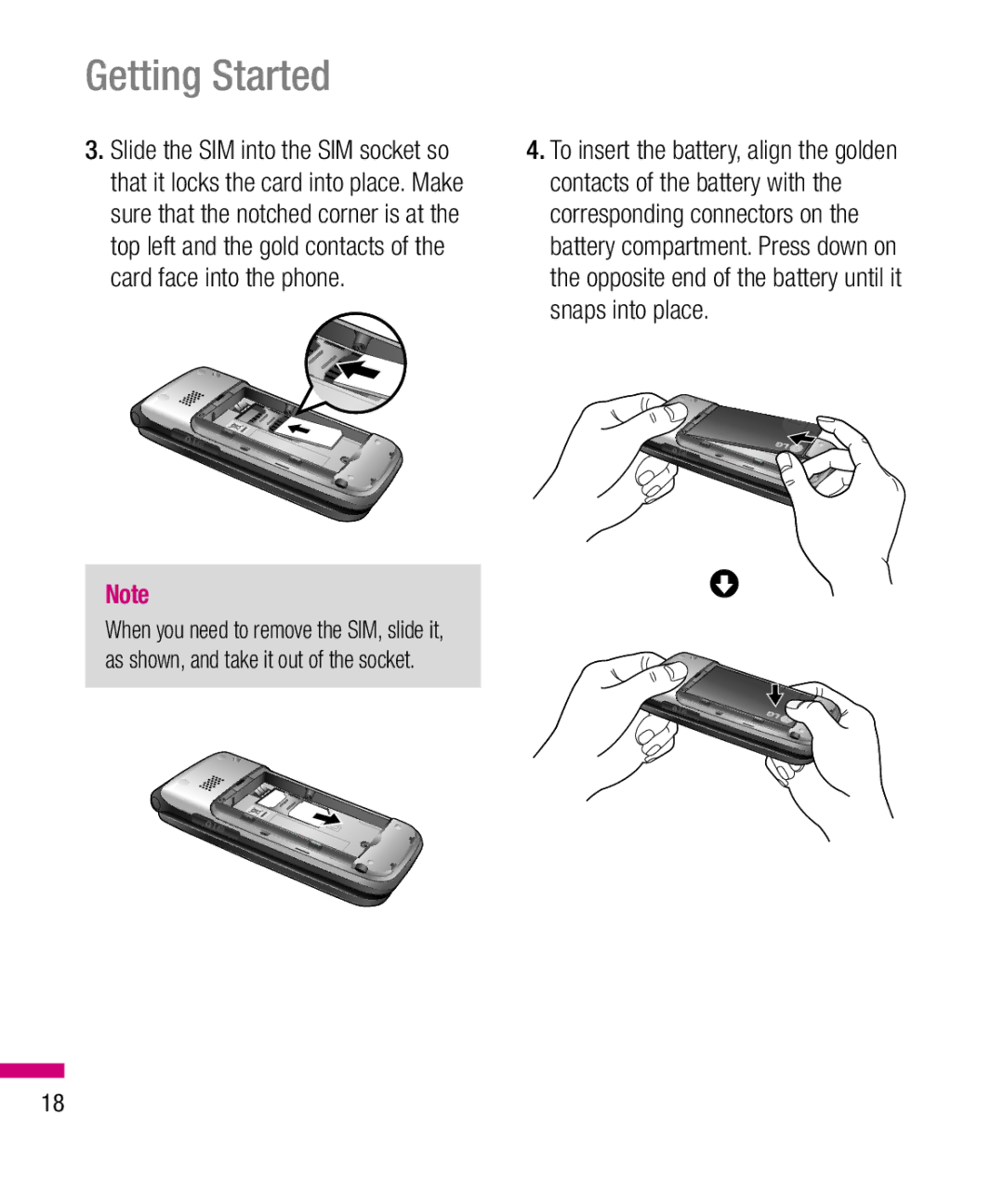 LG Electronics TU330 manual Getting Started 