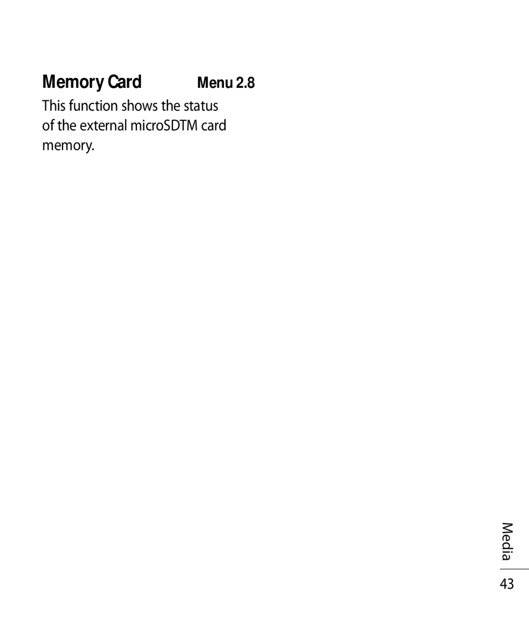 LG Electronics TU750 manual Memory Card 