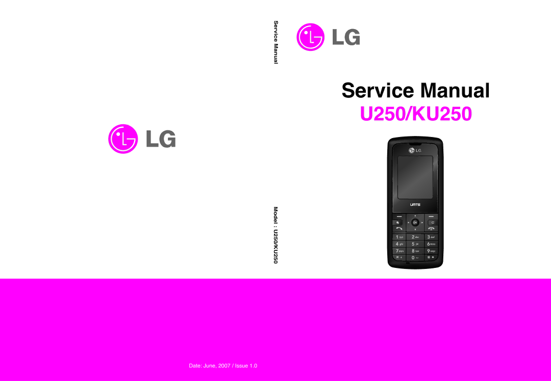 LG Electronics service manual U250/KU250 