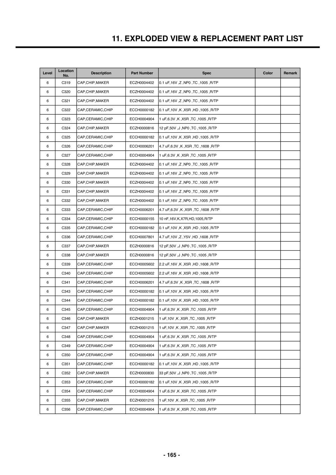 LG Electronics U250 service manual 165 