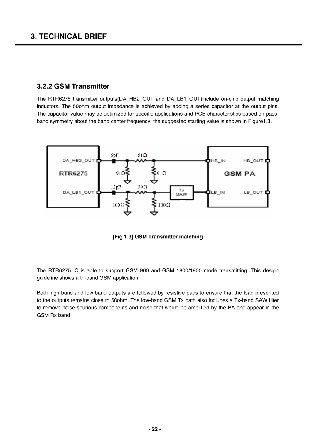 LG Electronics U250 service manual GSM Transmitter matching 