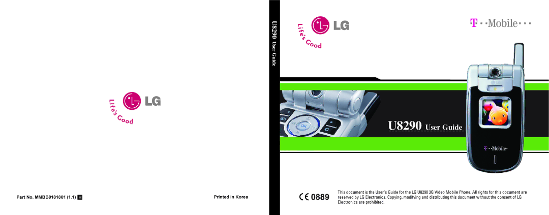 LG Electronics manual U8290 User Guide 