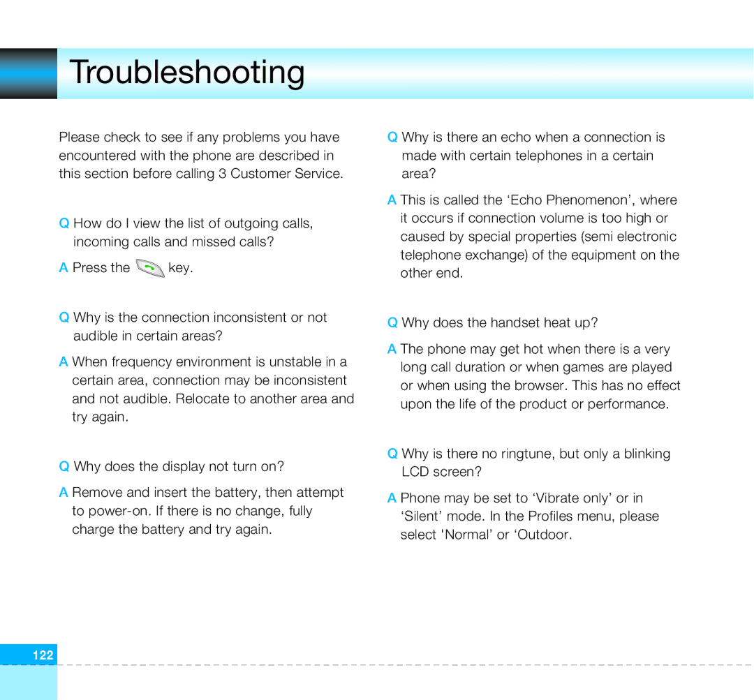 LG Electronics U8360 manual Troubleshooting 