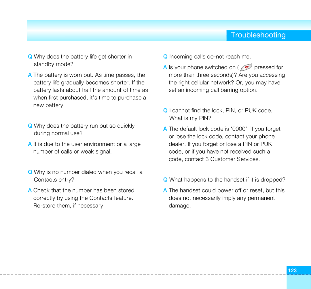 LG Electronics U8360 manual Troubleshooting 