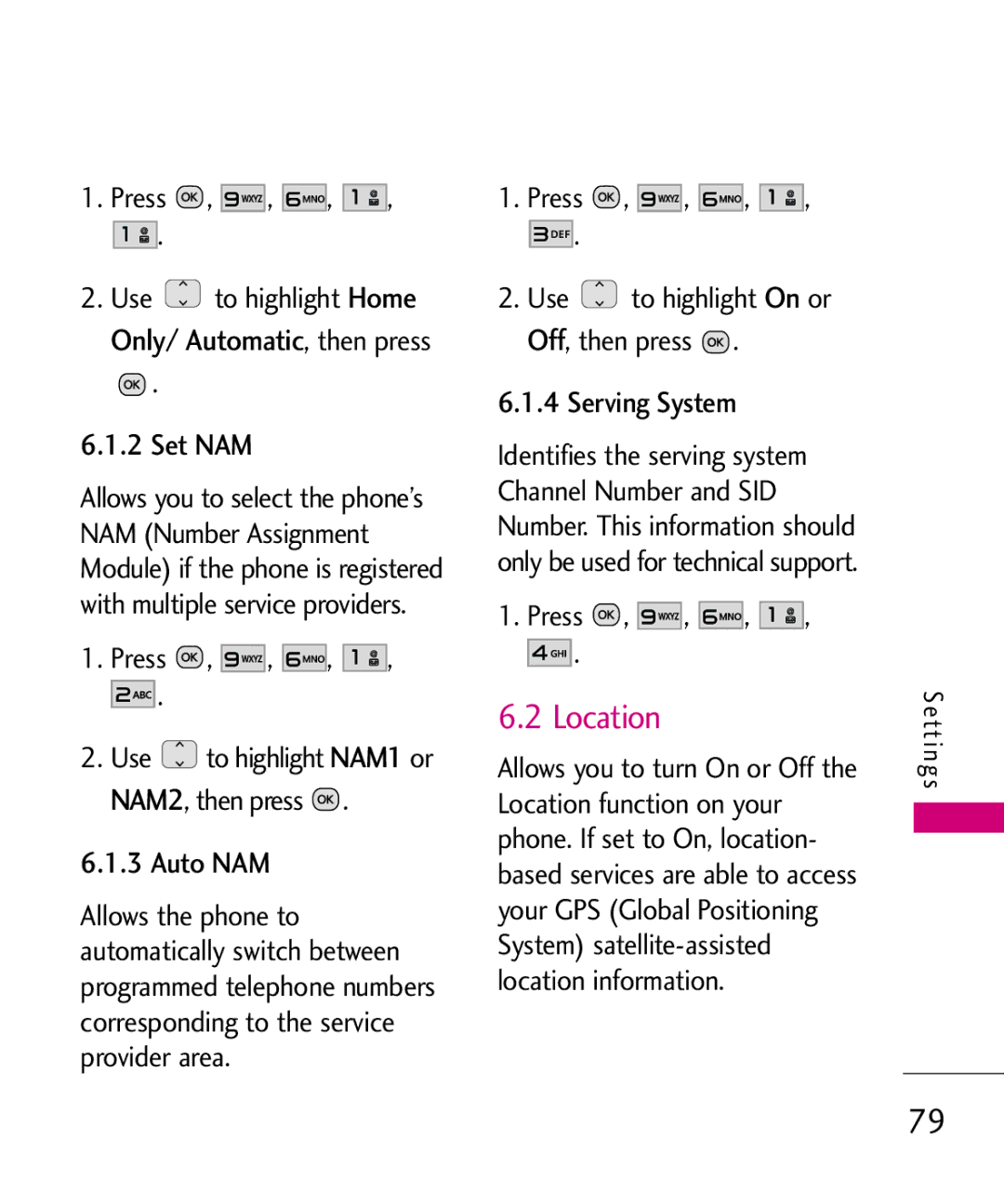 LG Electronics UN150 manual Location, Home, Use To highlight SetAutomatic, then press Then press 