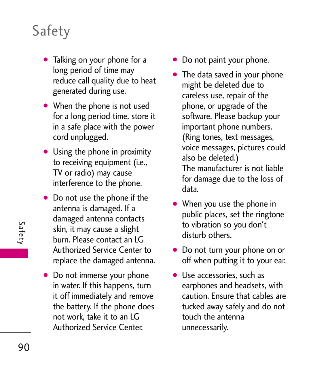 LG Electronics UN150 manual Long period of time may, Generated during use, Cord unplugged, TV or radio may cause 