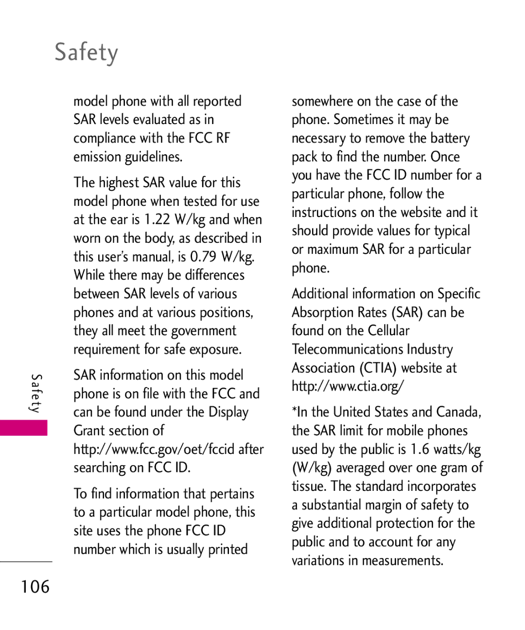 LG Electronics UN200 manual SAR levels evaluated as, Compliance with the FCC RF, Emission guidelines, Grant section 