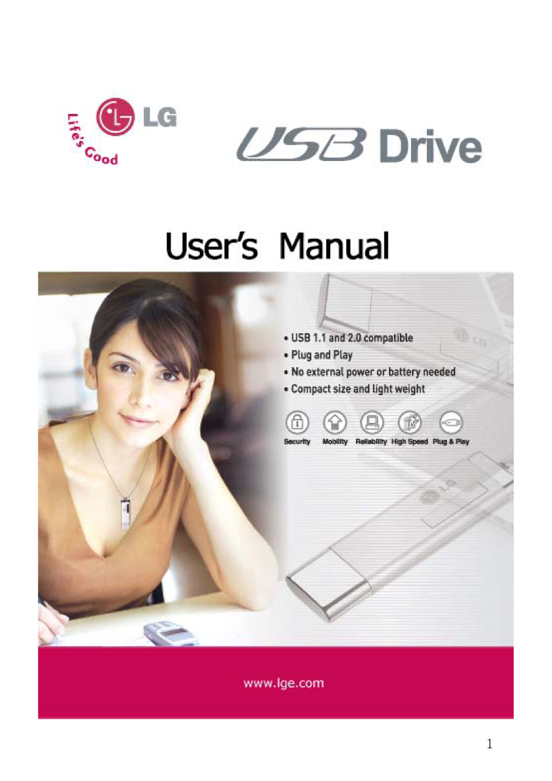 LG Electronics USB Drive manual 