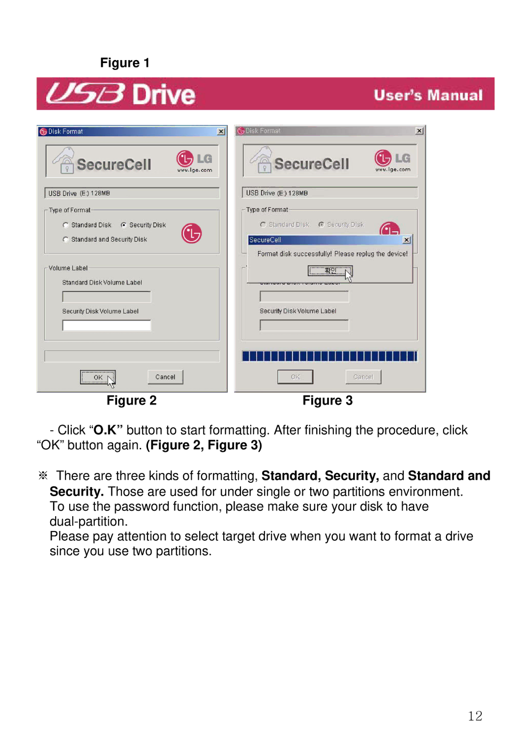 LG Electronics USB Drive manual 