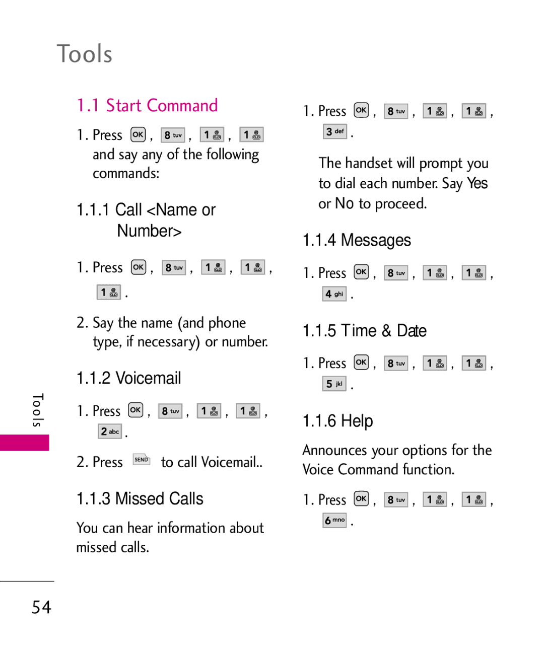 LG Electronics UX220, MMBB0366701(1.0) manual Start Command 