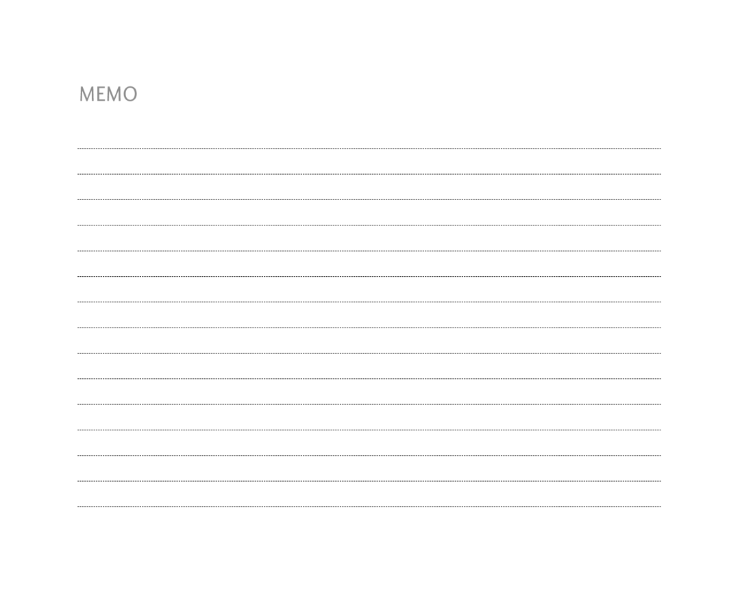 LG Electronics UX3300 manual Memo 