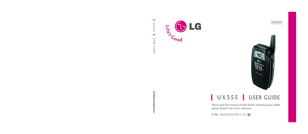 LG Electronics UX355 manual User Guide 