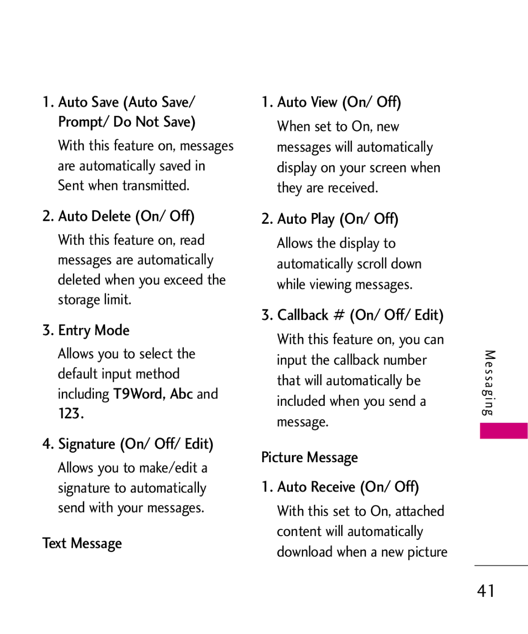 LG Electronics UX565 manual Entry Mode, Text Message, Picture Message 