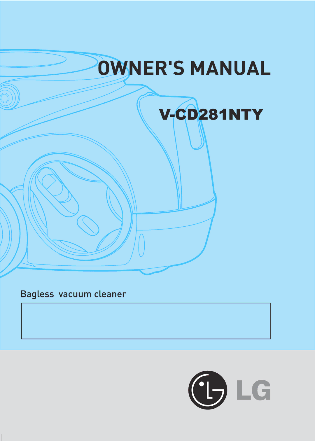 LG Electronics V-CD281NTY manual 