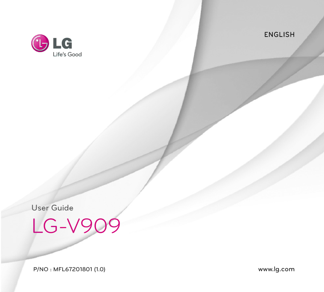 LG Electronics manual LG-V909 