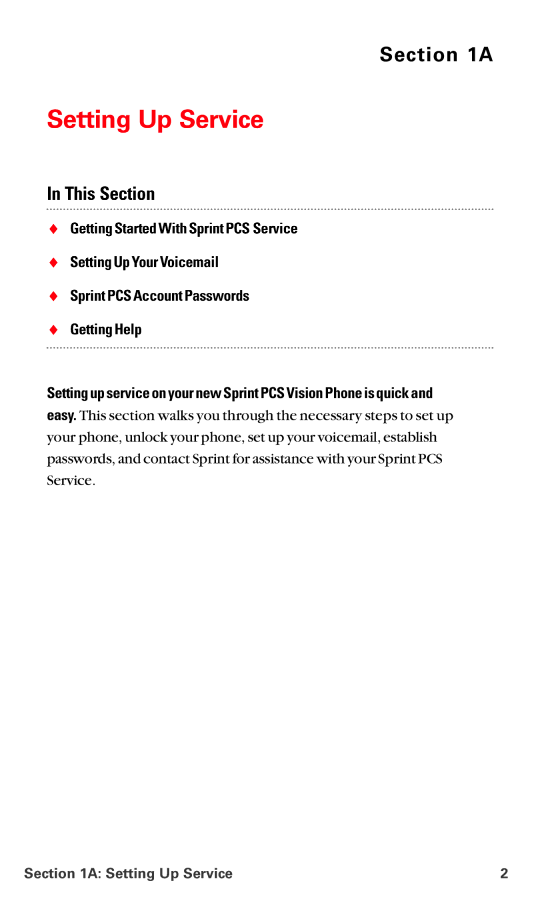 LG Electronics VI-5225 manual Setting Up Service 