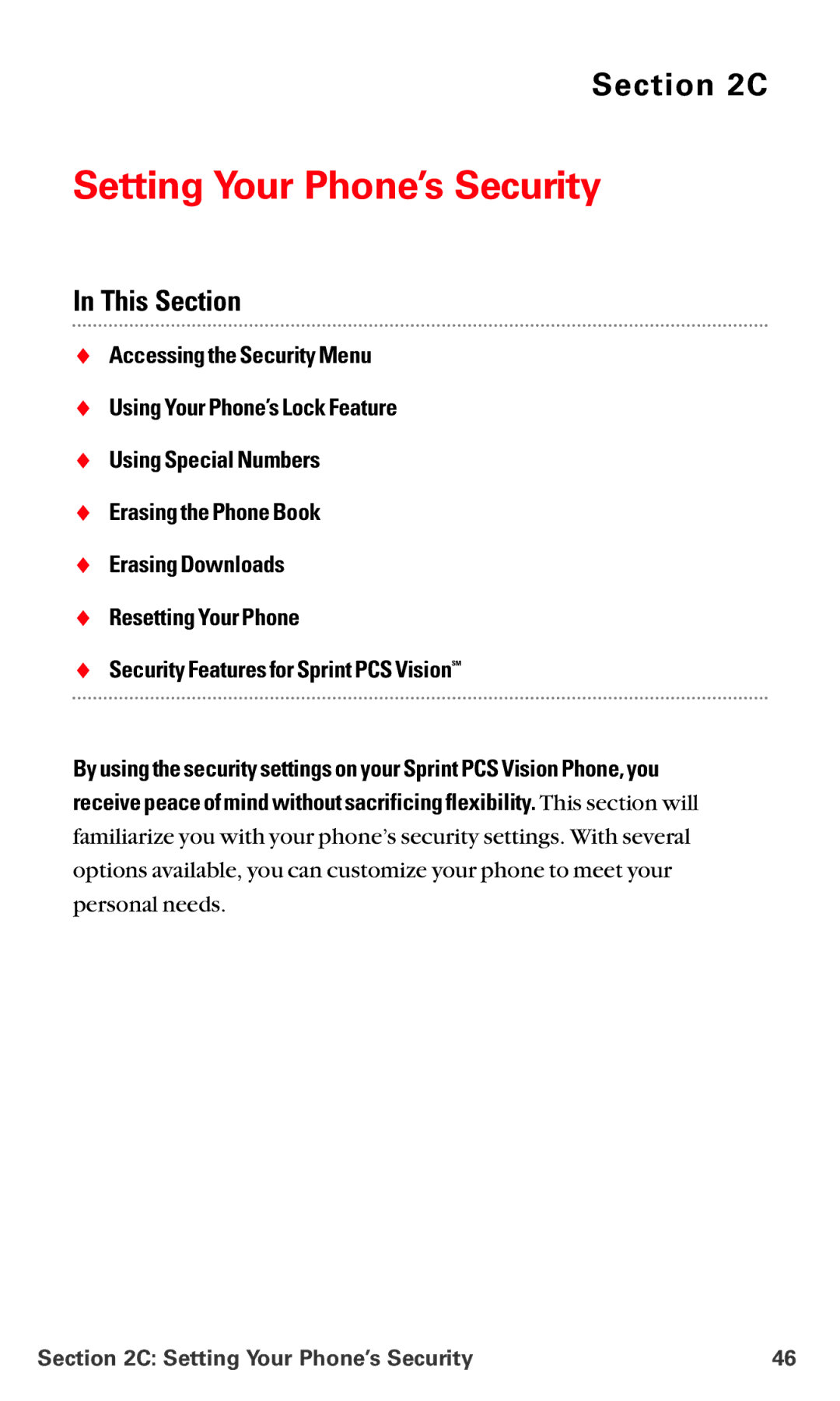 LG Electronics VI-5225 manual Setting Your Phone’s Security 