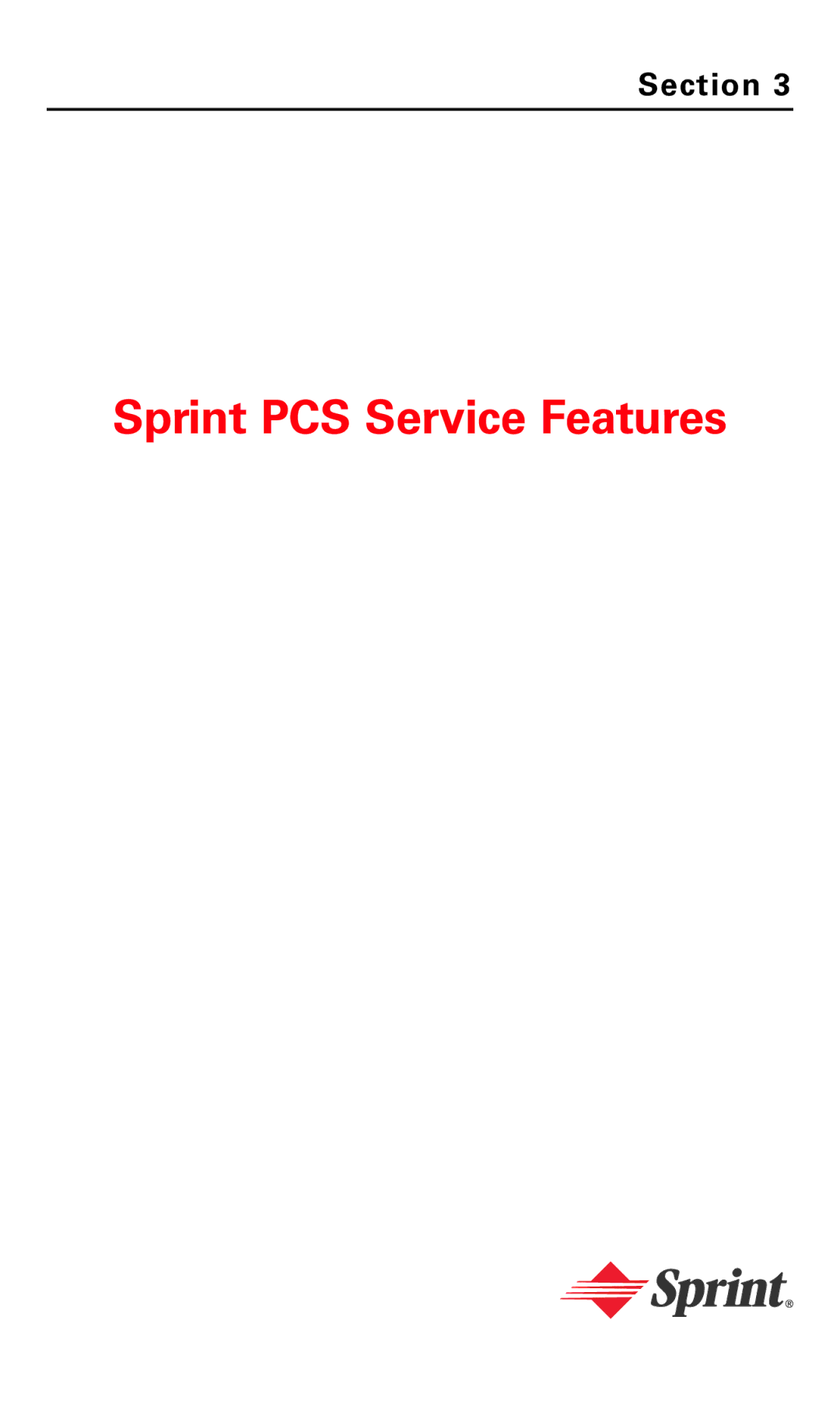 LG Electronics VI-5225 manual Sprint PCS Service Features 