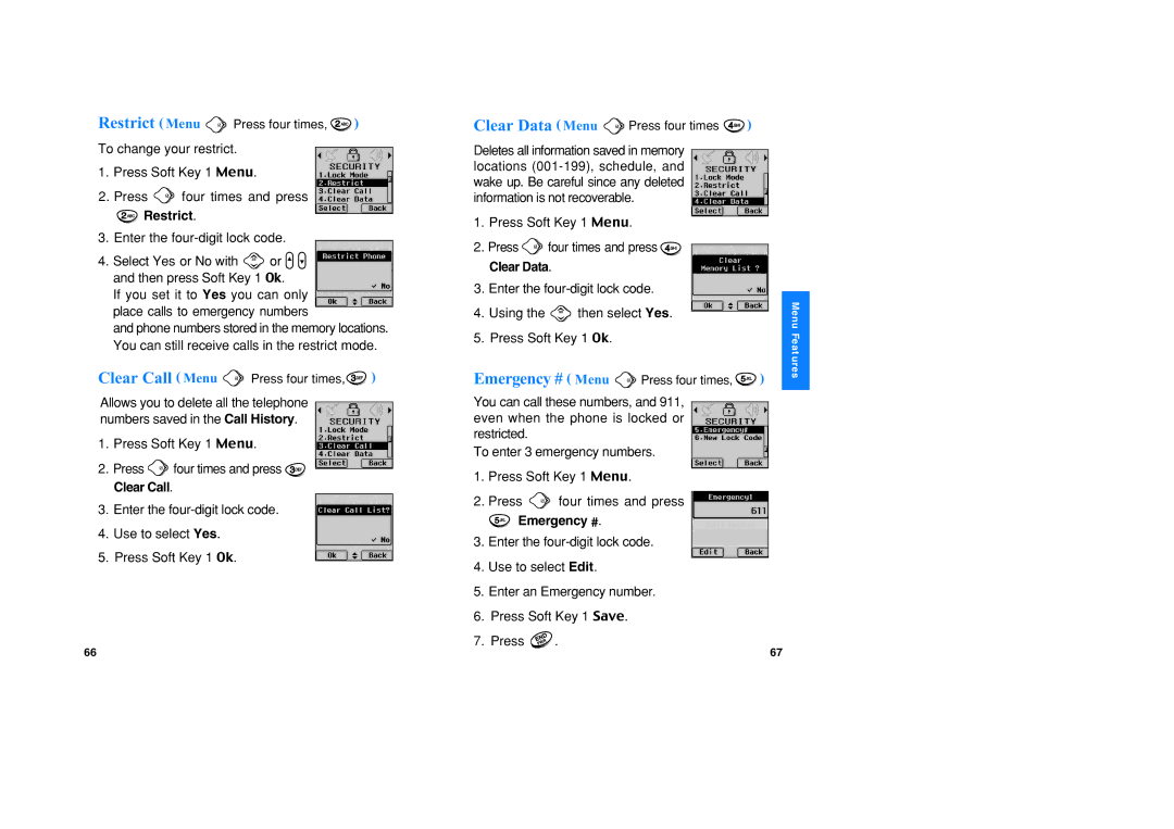 LG Electronics VX1 manual Emergency # 