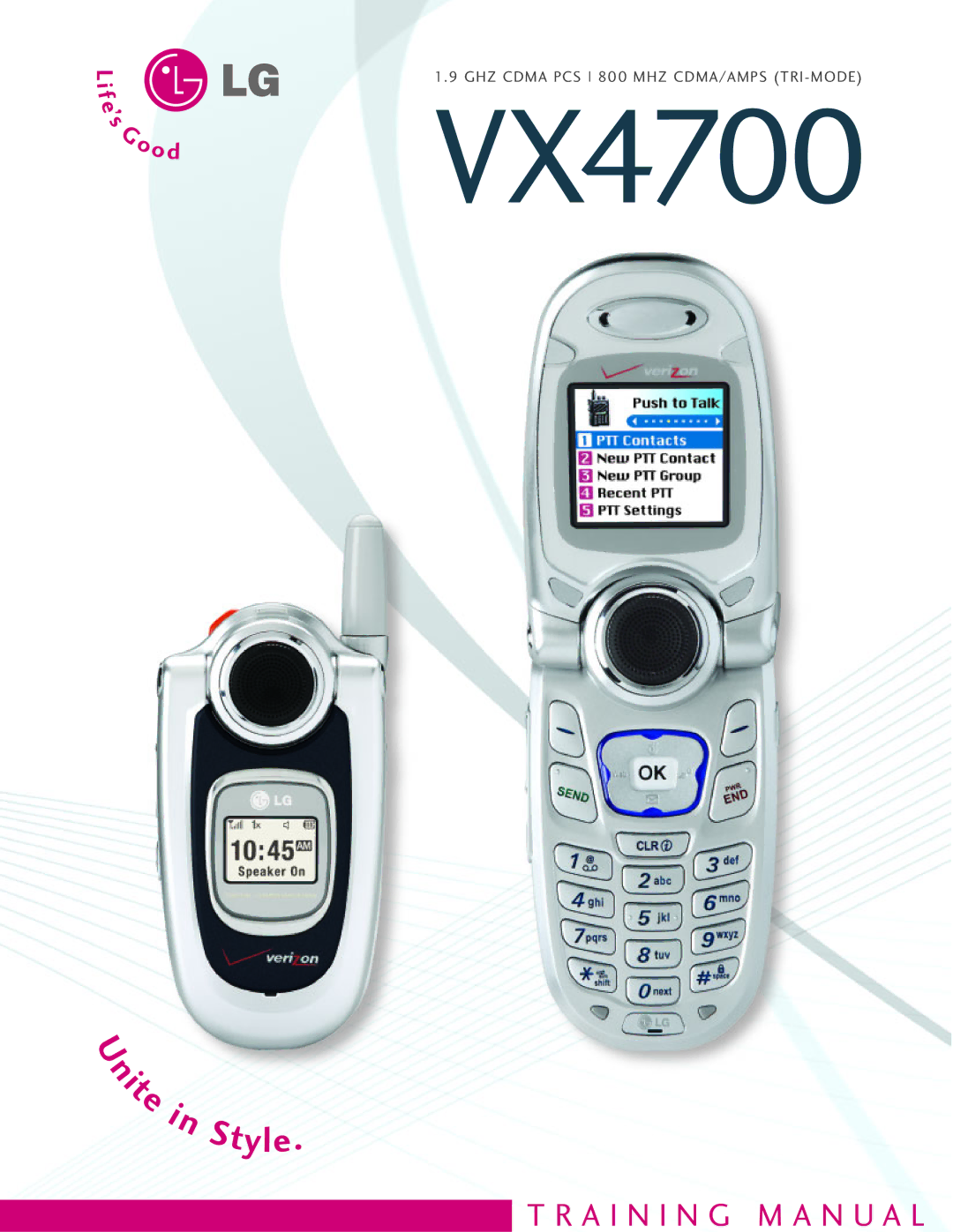 LG Electronics VX4700 manual 