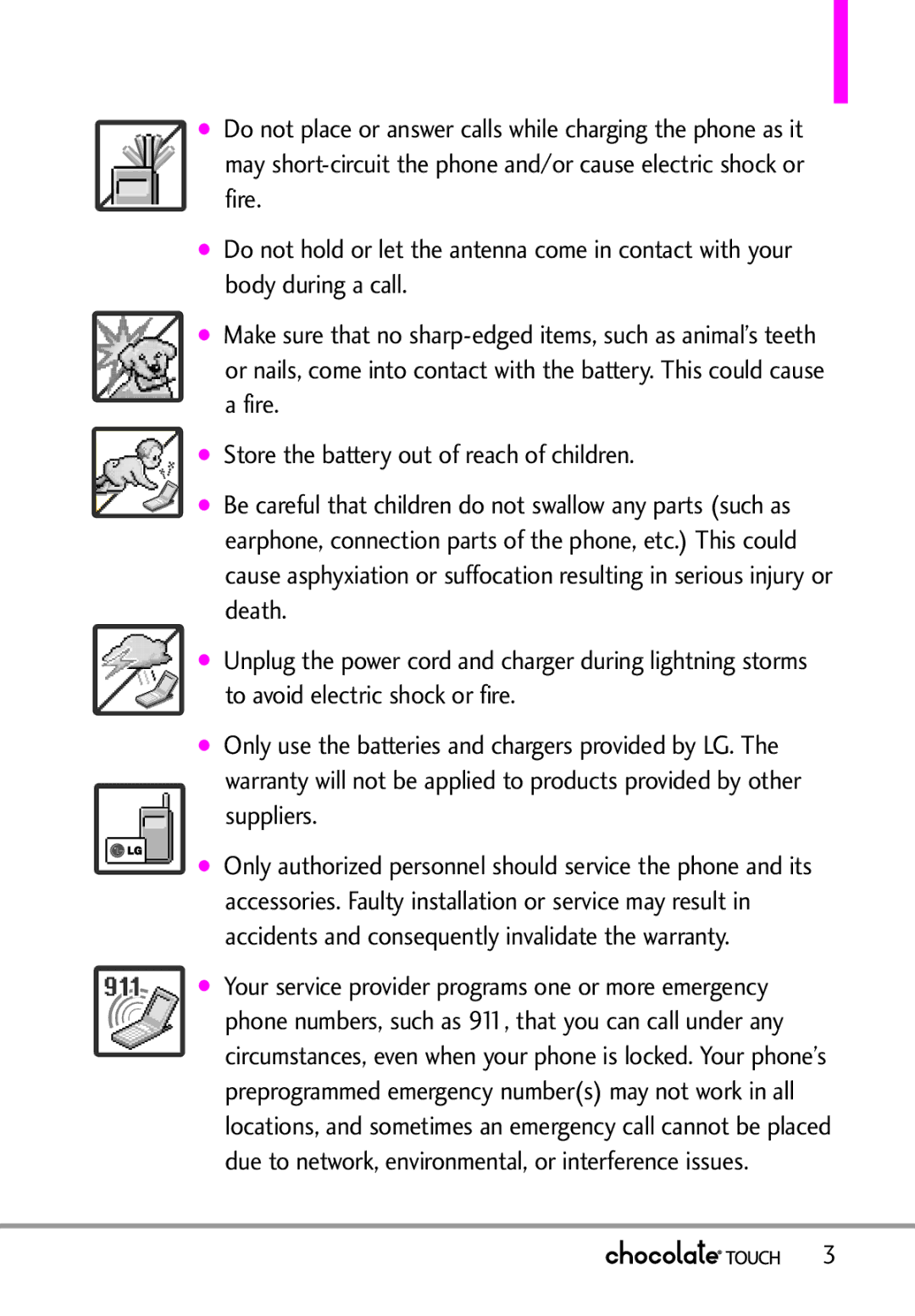 LG Electronics VX8575 manual 