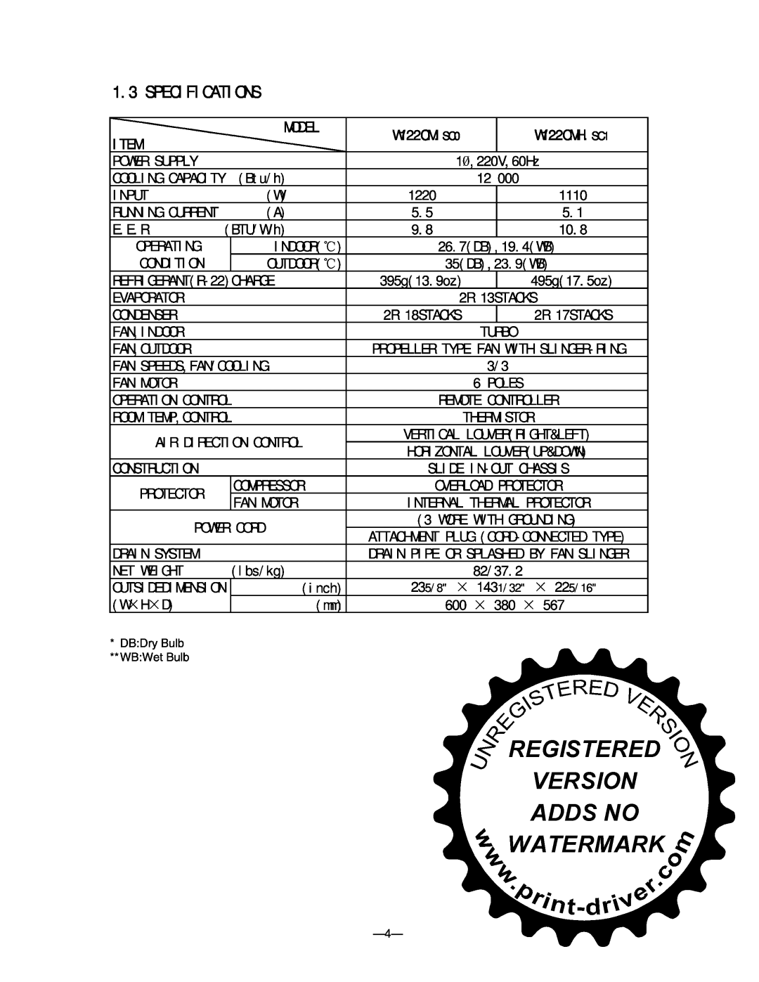 LG Electronics W081CA SG2 manual 