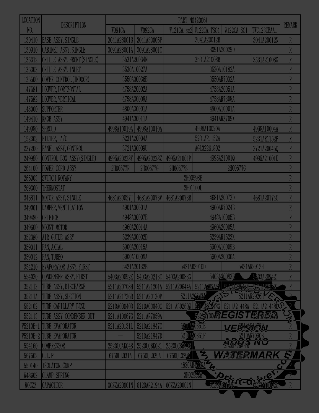 LG Electronics W081CA SG2 manual 