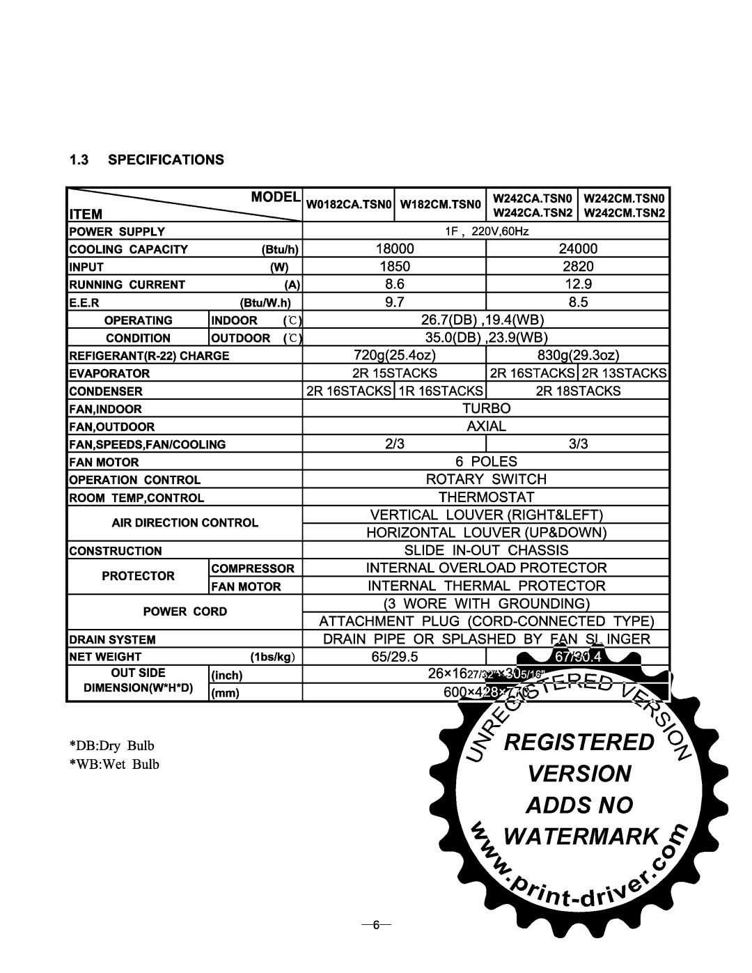 LG Electronics W081CA SG2 manual 