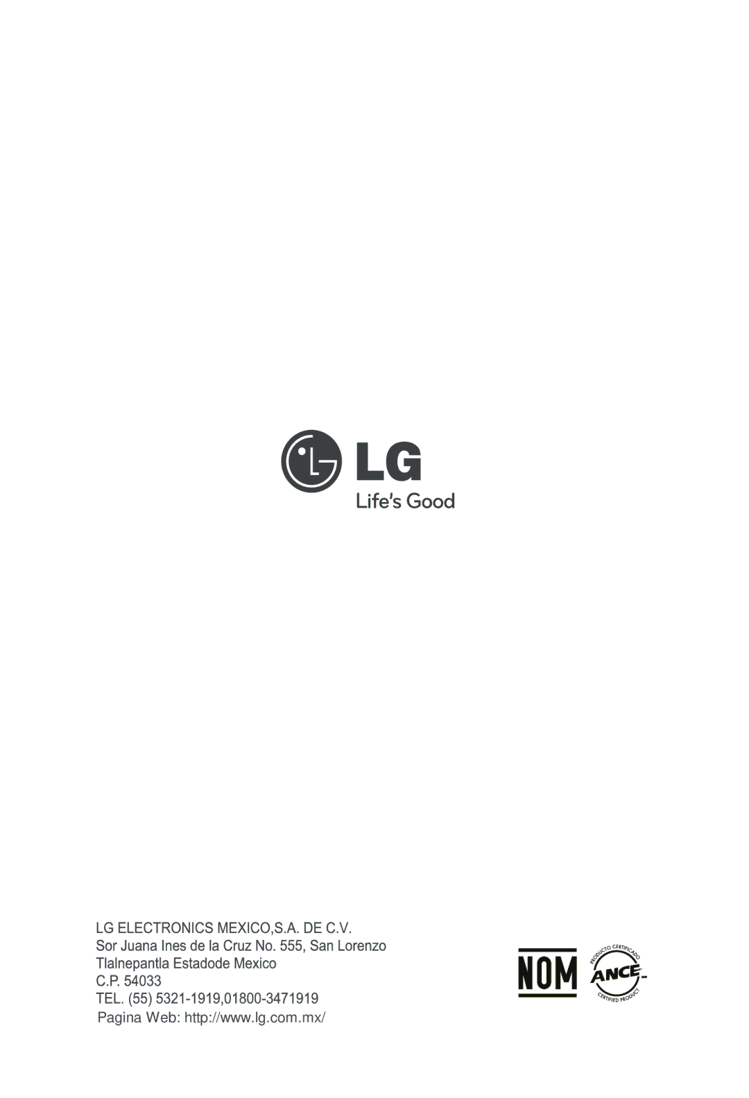 LG Electronics W122CM, W121CM, W081CA manual 