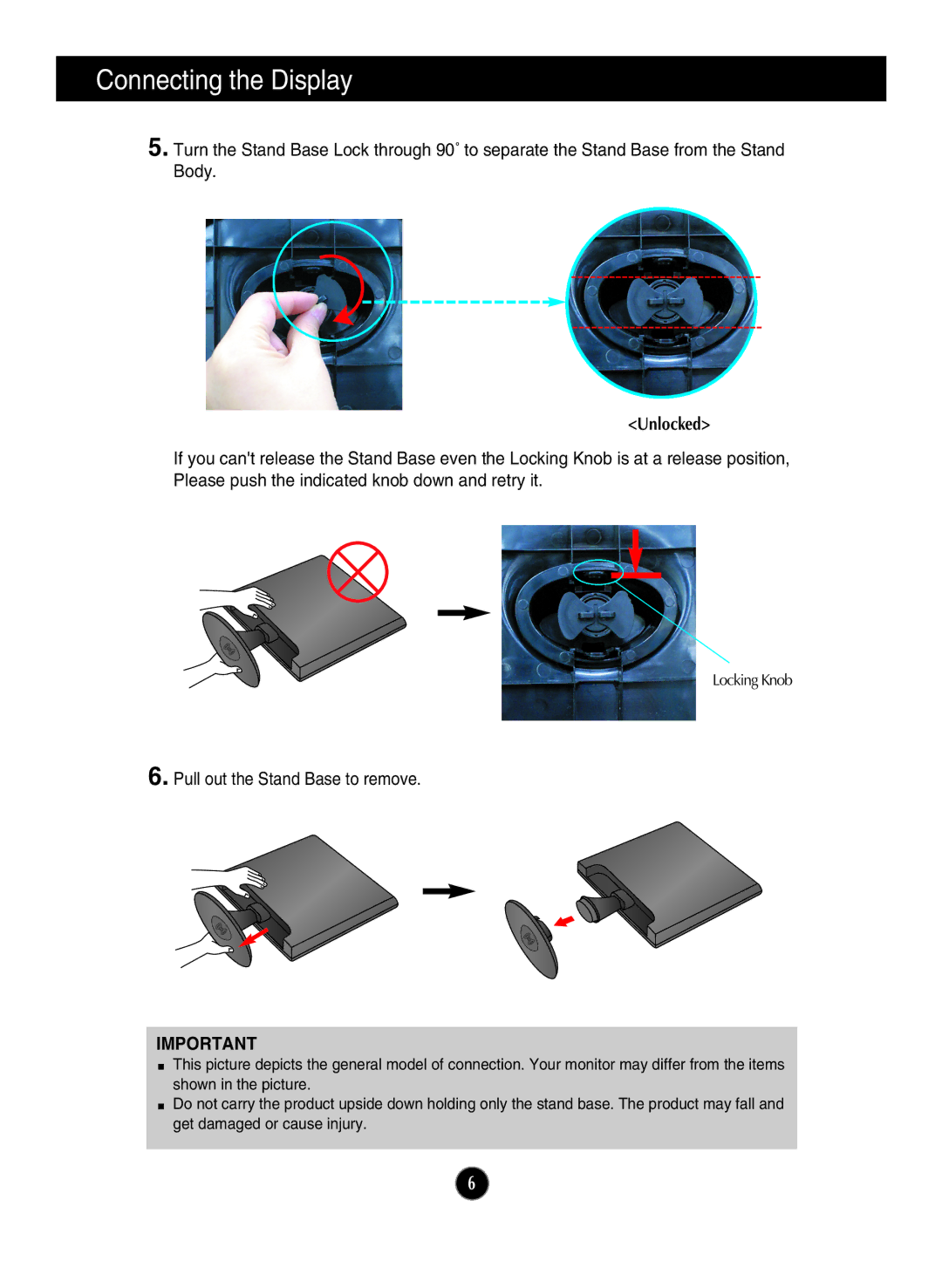 LG Electronics W1943TB, W2043TE, W2043SE, W1943SB, W2243S owner manual Unlocked 