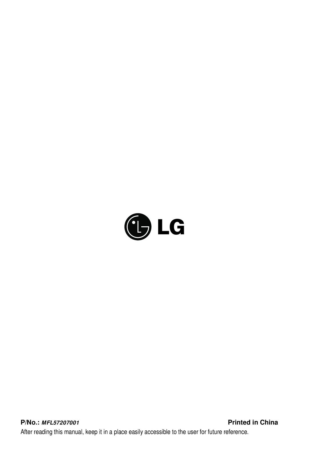 LG Electronics W242CA TSN0, W182CM TSN0, W121CA TSC2, W182CMH TSN1, W182CA TSN0, W182CM TSN2 owner manual No. MFL57207001 