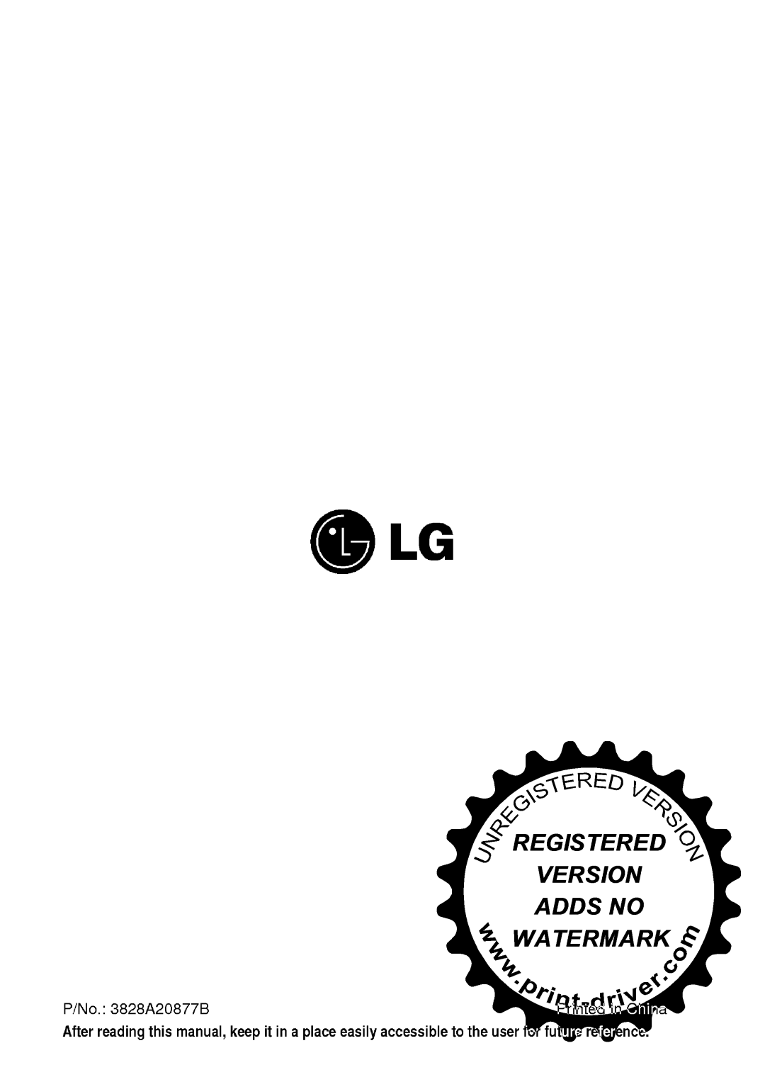LG Electronics W242CA TSNO, W182CM TSNO manual 