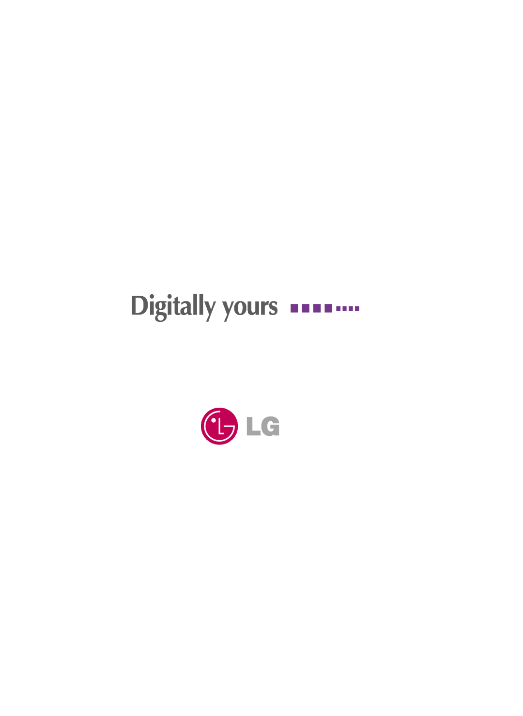 LG Electronics W2600HP manual Digitally yours 