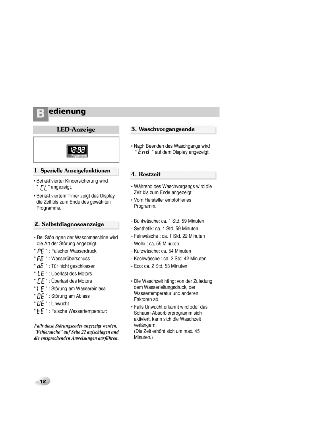 LG Electronics 1065F(H)D, WD-1060F(H)D, 1465(H)D, 1265F(H)D manual 