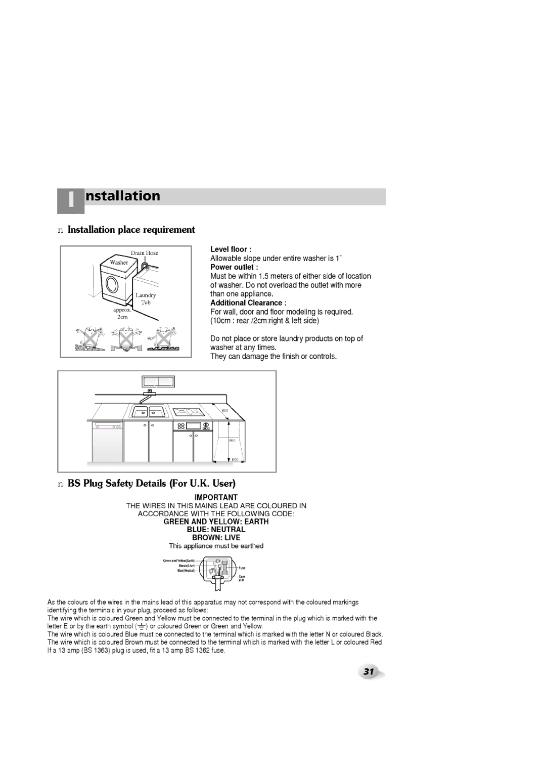 LG Electronics 1265F(H)D, WD-1060F(H)D, 1465(H)D, 1065F(H)D manual 