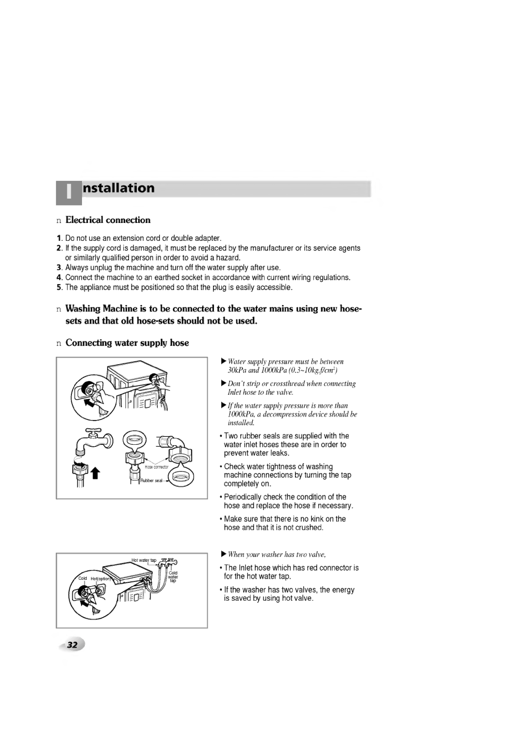 LG Electronics WD-1060F(H)D, 1465(H)D, 1065F(H)D, 1265F(H)D manual 