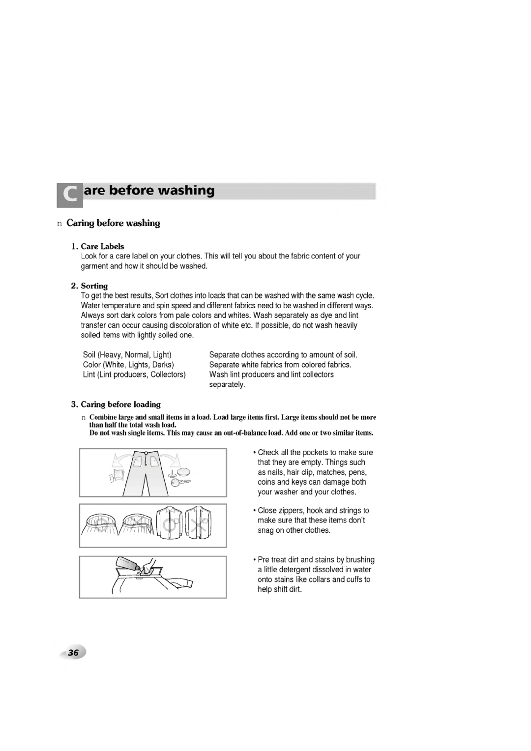 LG Electronics WD-1060F(H)D, 1465(H)D, 1065F(H)D, 1265F(H)D manual 