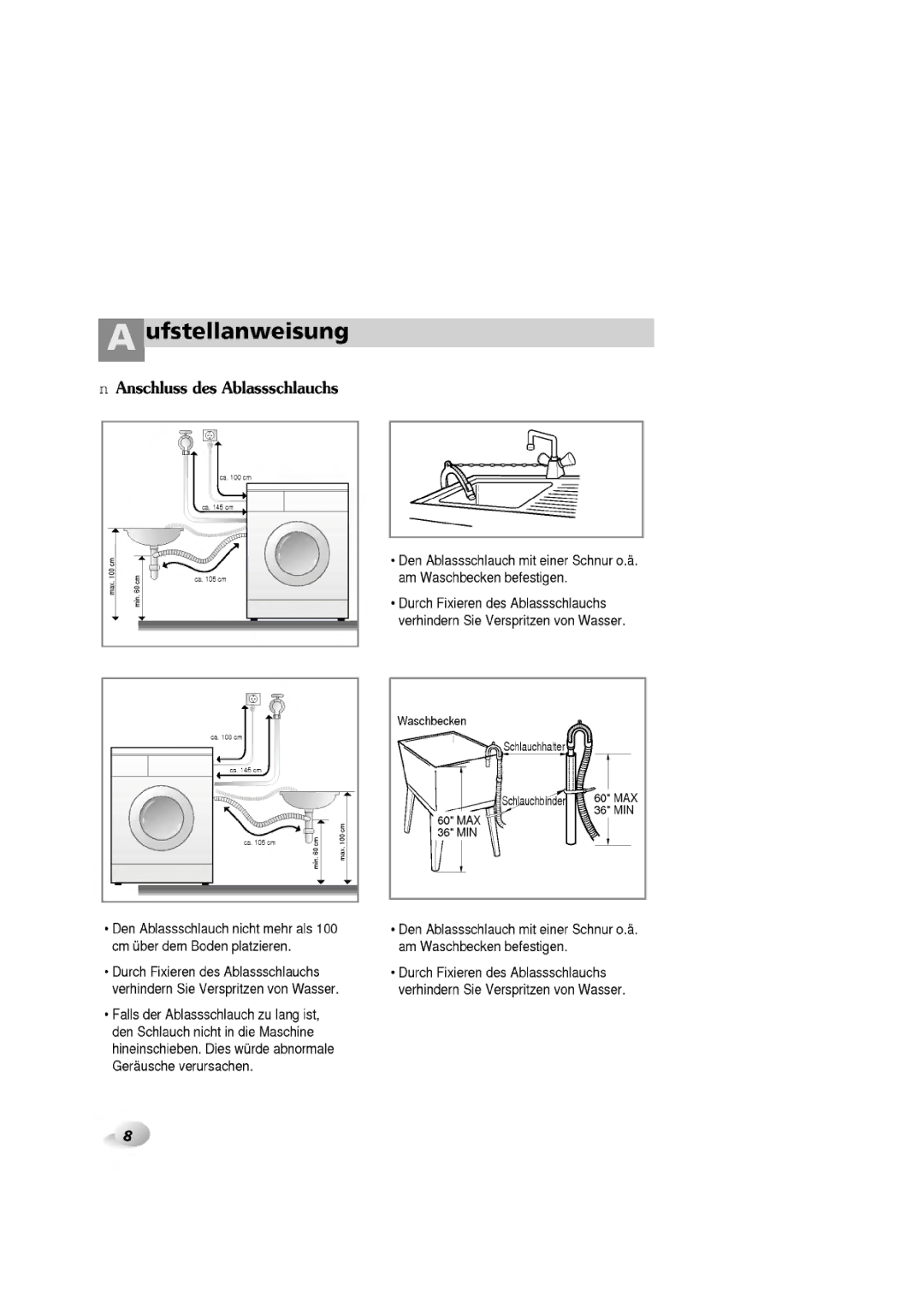 LG Electronics WD-1060F(H)D, 1465(H)D, 1065F(H)D, 1265F(H)D manual 