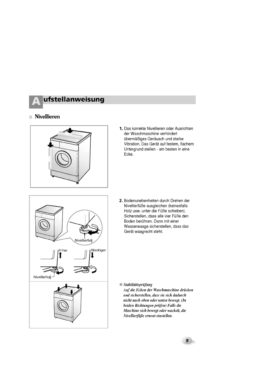 LG Electronics 1465(H)D, WD-1060F(H)D, 1065F(H)D, 1265F(H)D manual 