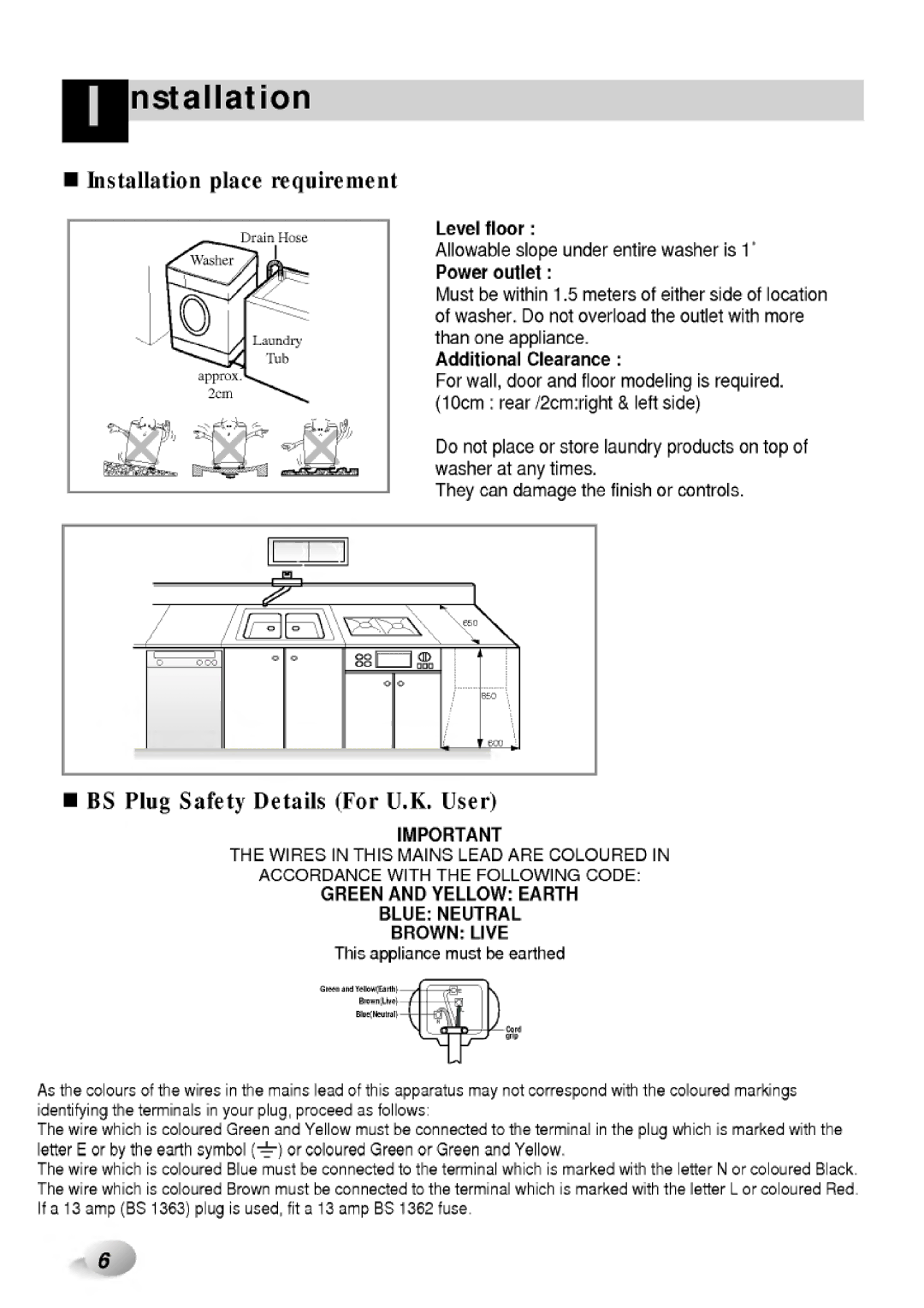 LG Electronics WD-65130F, WD-10130(5)F manual 