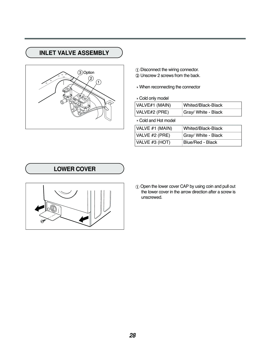 LG Electronics WD(M)-10220(5)FD, WD(M)-14220(5)FD, WD(M)-12220(5)FD, 16221FD, 14220(5)FDB(N), 12220(5)FDB(N) Lower Cover 